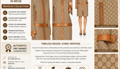 FWRD Renew Gucci GG Moto Jacket in Beige – Timeless Italian Craftsmanship at Revolve Collection