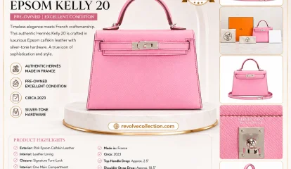 Hermès Epsom Kelly 20 Handbag – A Legacy of Luxury