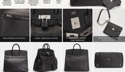 Hermes Limited Edition Evergrain Haut a Courroies Rock Birkin 40 Handbag – A Rare Collector’s Icon