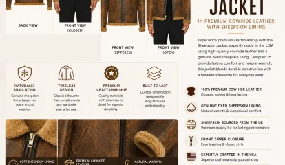 Schott Sheepskin Jacket in Premium Cowhide Leather with Sheepskin Lining – Timeless American Outerwear