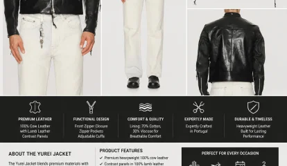 Yurei Jacket in Premium Cow & Lamb Leather: Modern Luxury Crafted for Everyday Wear