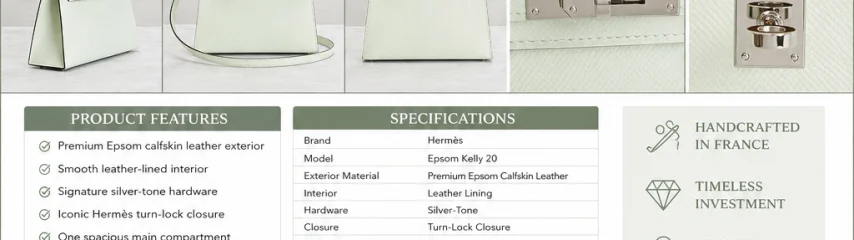 Hermès Epsom Kelly 20 Handbag – The Essence of French Luxury