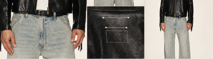 Leather Fringed Western Cafe Racer Jacket – Premium Cowhide Leather Meets Timeless Western Style