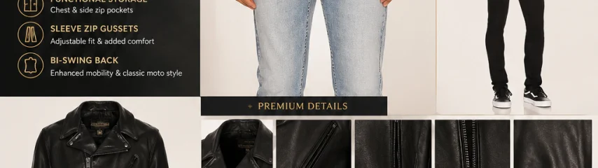 Raven Lambskin Perfecto – Premium Men’s Leather Moto Jacket