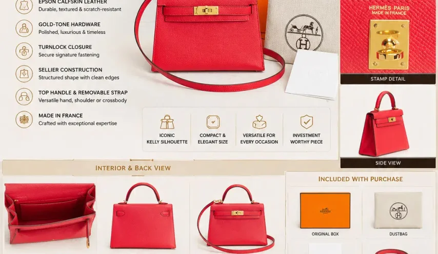 Hermès Epsom Kelly Sellier 20 Handbag