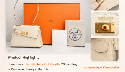 Hermès Epsom Kelly En Désordre 20 Pre‑Owned Handbag — A Modern Collector’s Treasure