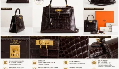 Hermès Shiny Alligator Kelly 25 Sellier Handbag – Authentic Luxury at Revolve Collection