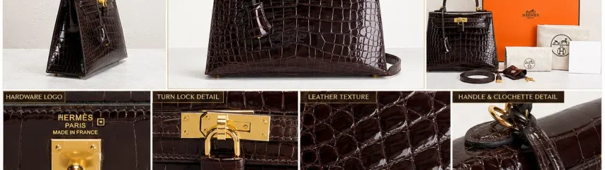 Hermès Shiny Alligator Kelly 25 Sellier Handbag – Authentic Luxury at Revolve Collection